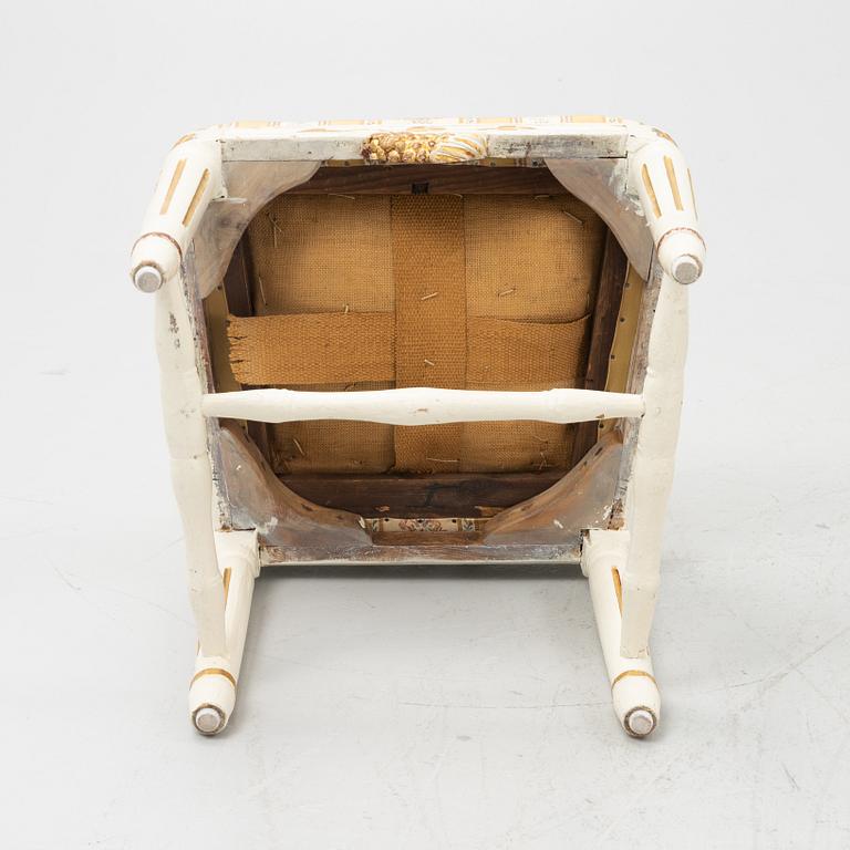 Stolar, 4 st, gustavianska, Lindome, omkring år 1800.