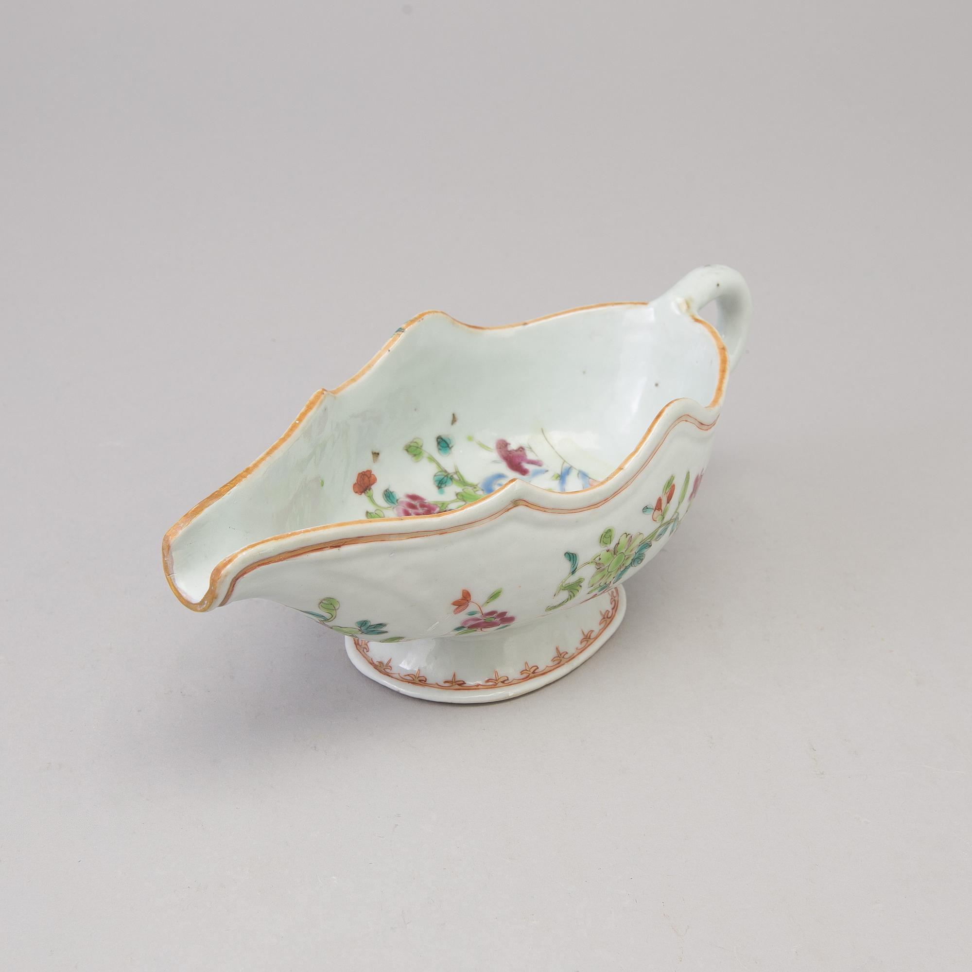 SÅSSNIPA, kompaniporslin. Qingdynastin, Qianlong (1736-95).