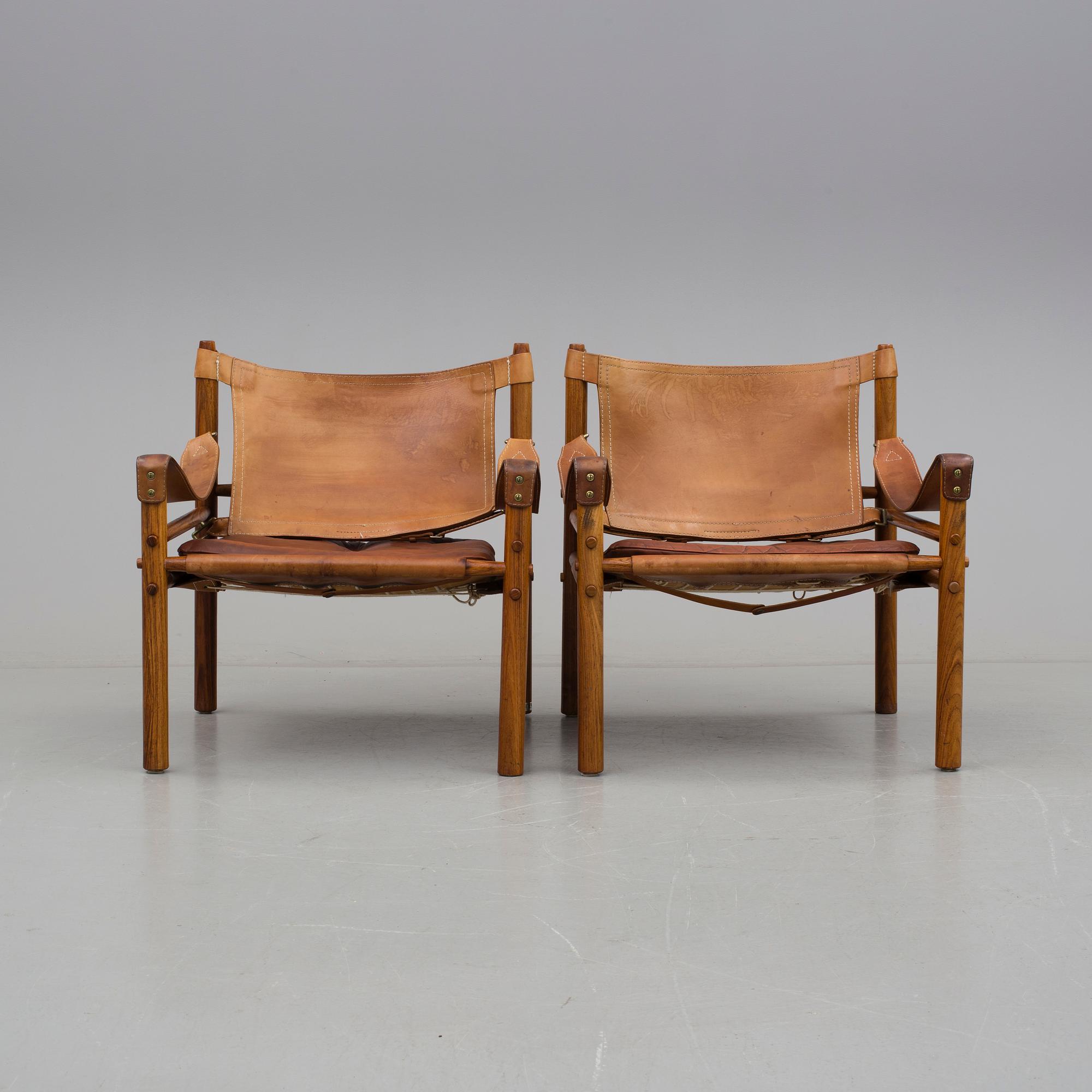 FÅTÖLJER, ett par. "Sirocco", Arne Norell, modellen formgiven 1964.