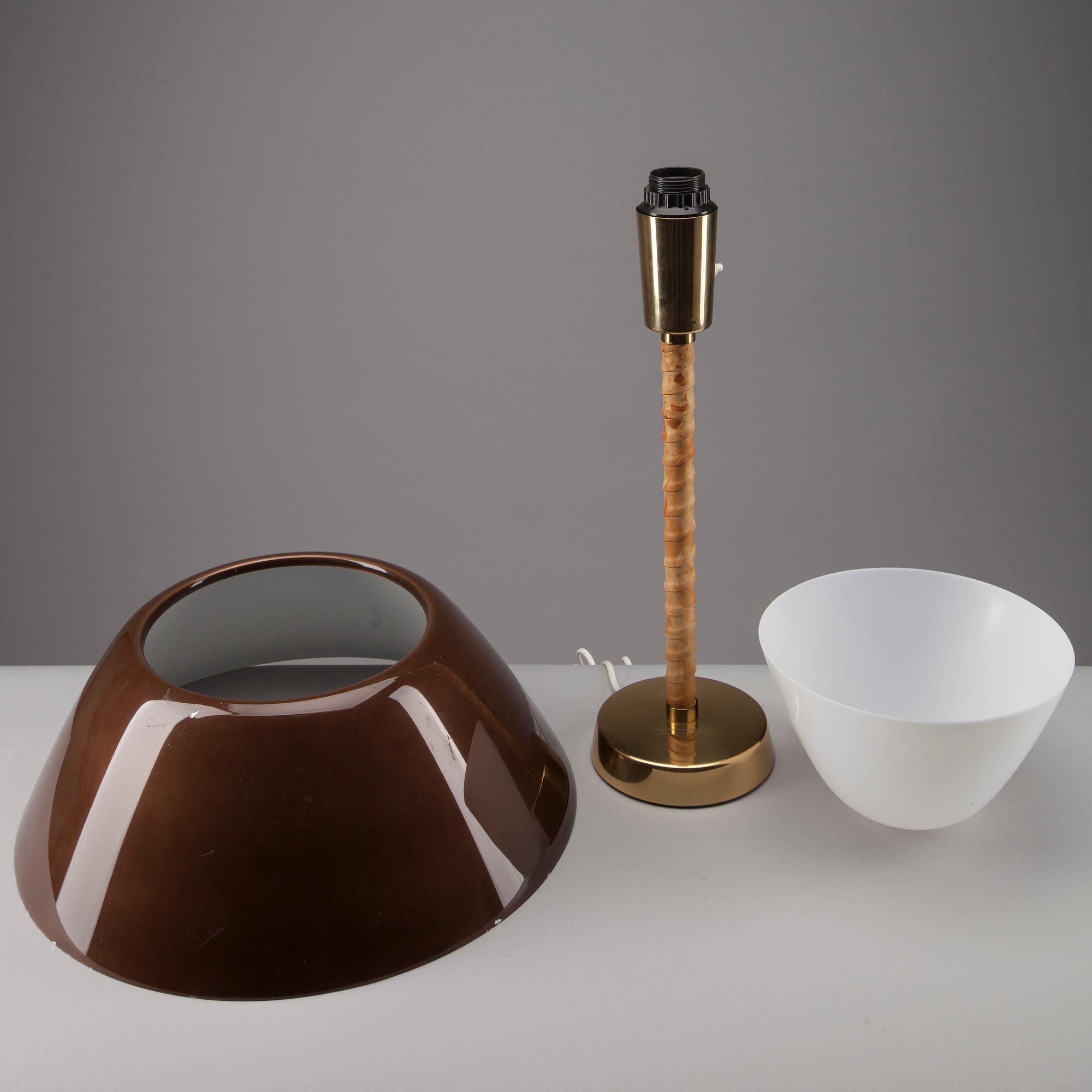 BORDSLAMPA, mässing, Lisa Johansson-Pape, Orno, 1950-tal.