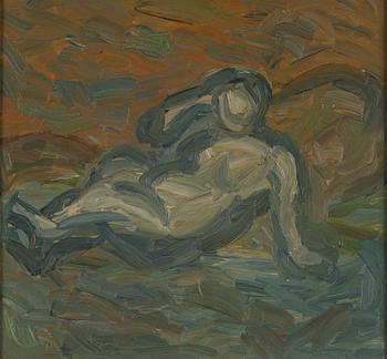 EVERT LUNDQUIST, oil on canvas, signed verso Evert Lundquist.