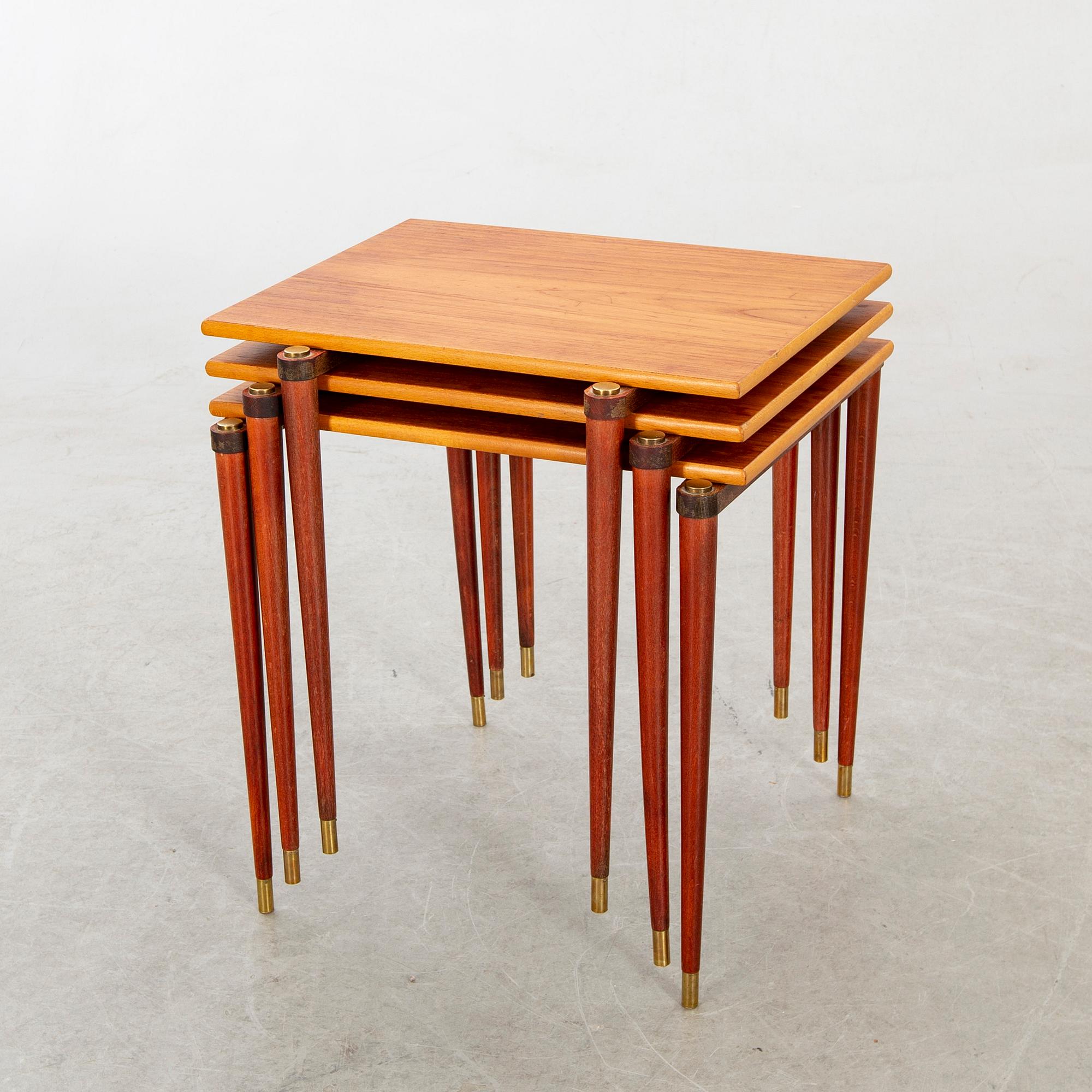 Satsbord, 3 delar, 1950-tal.