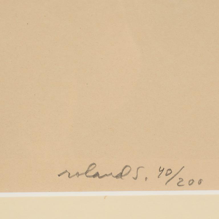 ROLAND SVENSSON, färglitografi, sign och numr 40/200.