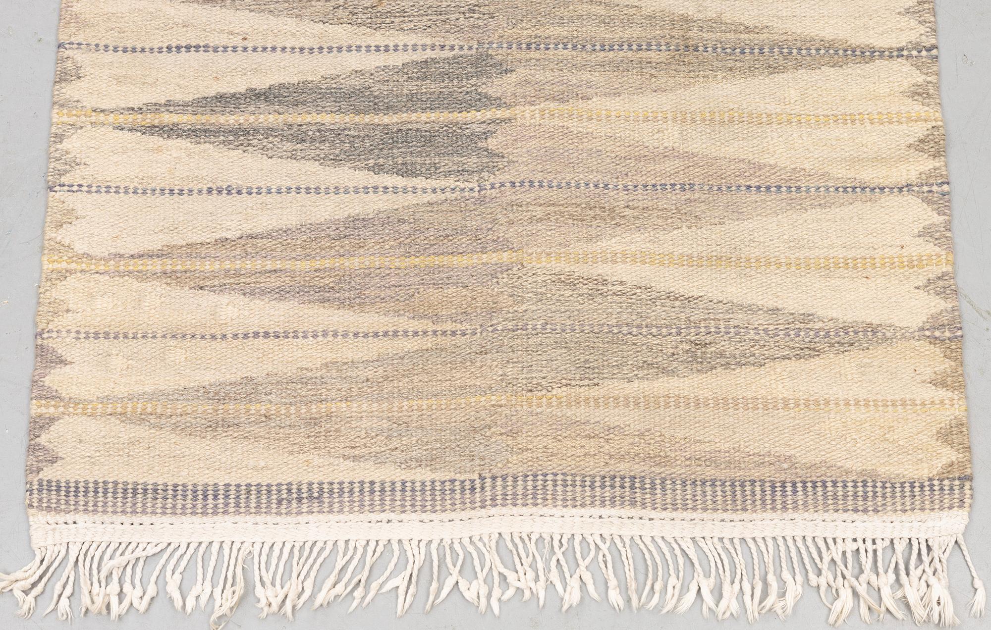 Ingrid Dessau, a runner, "Stensöta", flat weave, ca 293 x 82 cm, signed KLH TF MP ID.