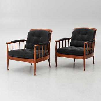 Kerstin Hörlin-Holmquist, A pair of armchairs, 'Skrindan', OPE Möbler, 1960s/70s.