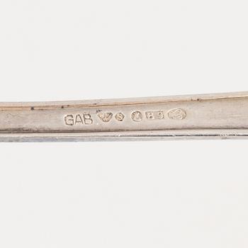 A Swedish Silver Cutlery, model 'Svensk' / 'Svensk rund', most with mark of CG Hallberg, Stockholm 1939 (49 pieces).