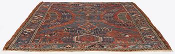 A antique 'Dragon' Soumac, East Caucasus, c. 308 x 240 cm.