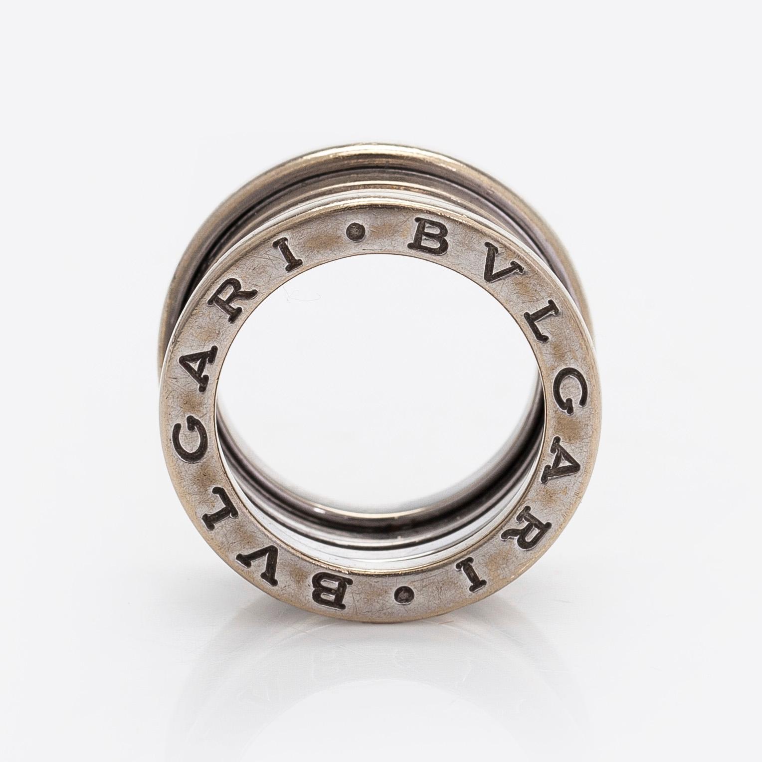 Bulgari, sormus, B.zero1, 18K valkokultaa.