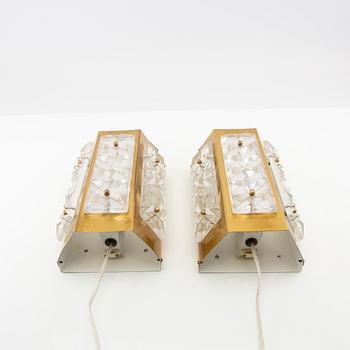 Einar Bäckström, Wall lamps, a pair from the 1960s/70s.