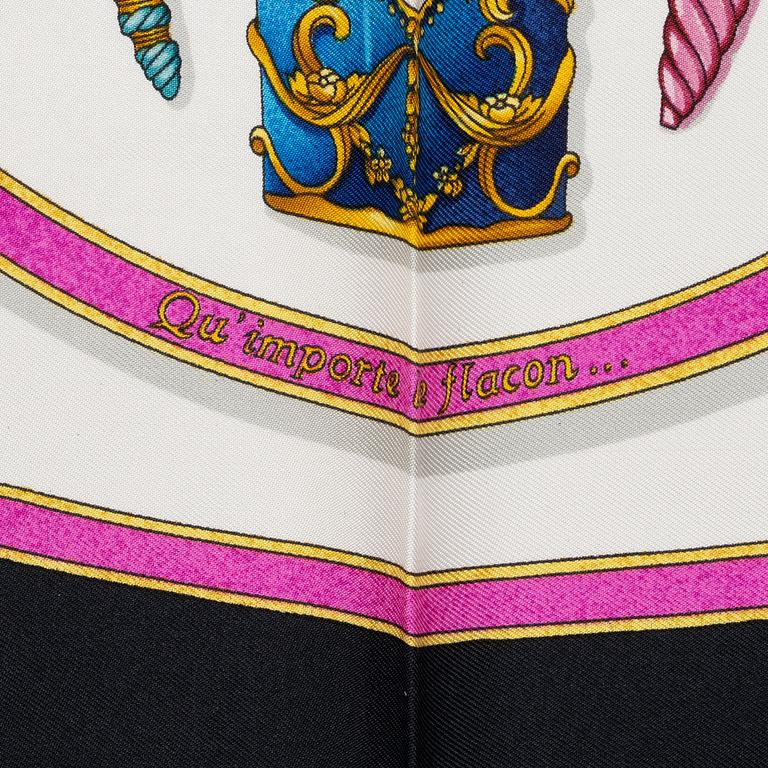 Hermès, scarf, "Qu'importe le flacon".
