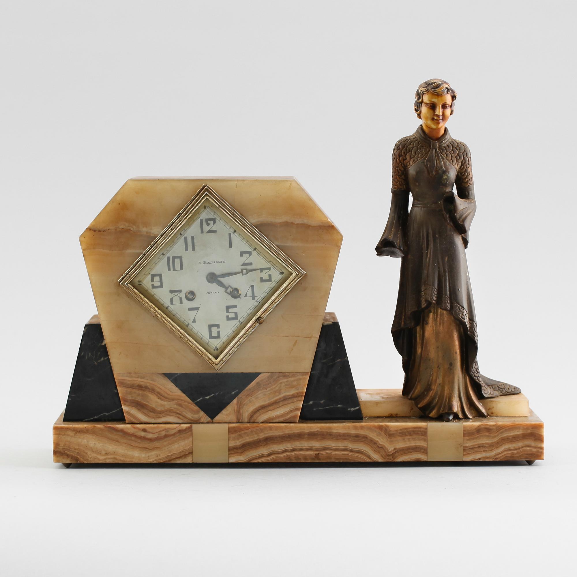 BORDSUR, art déco, onyx, 1900-talets första hälft.