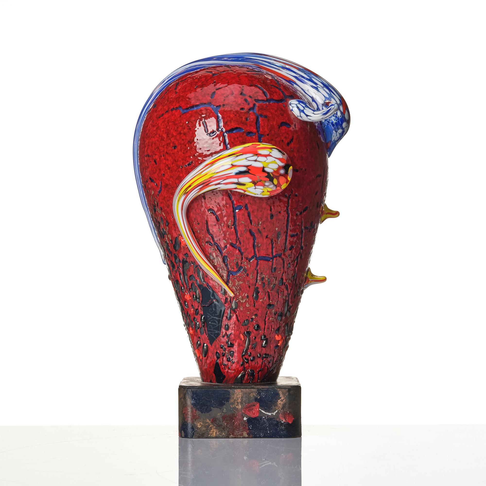 Ardy Strüwer, glasskulptur "Sunset Dreambird", ca 2009.