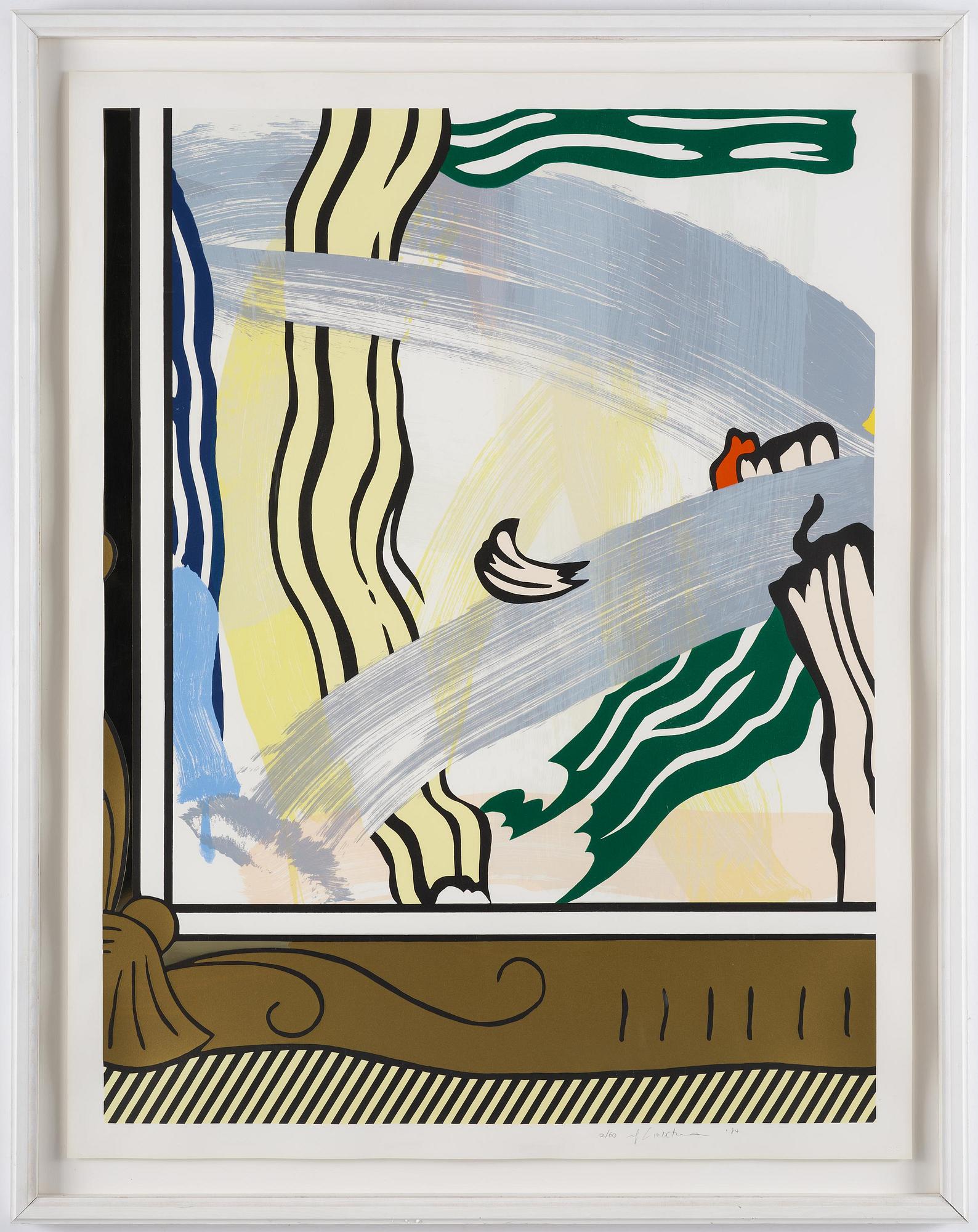Roy Lichtenstein, "Painting in Gold Frame".