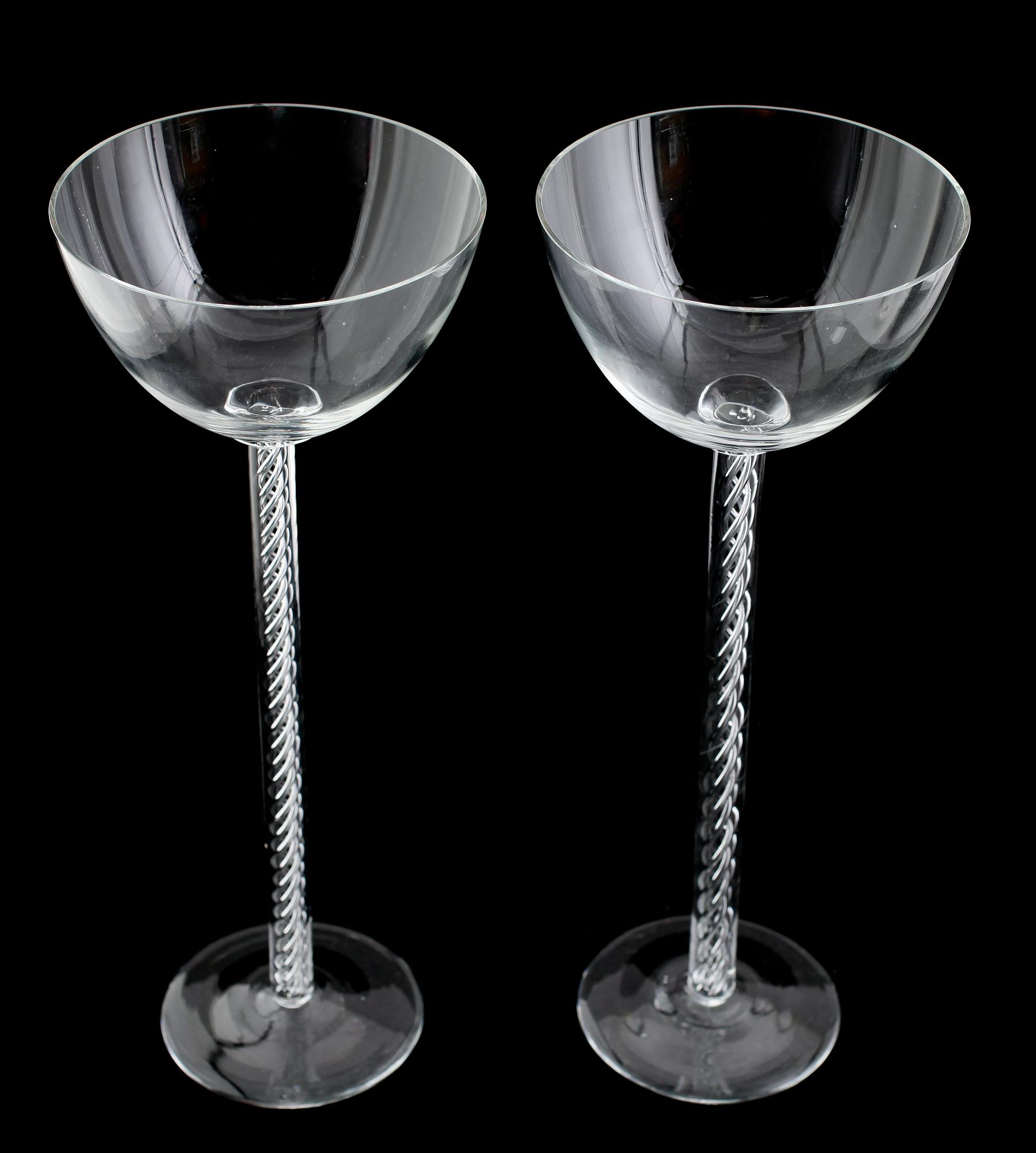 POKALER, 1 par, glas, 1900-talets mitt.