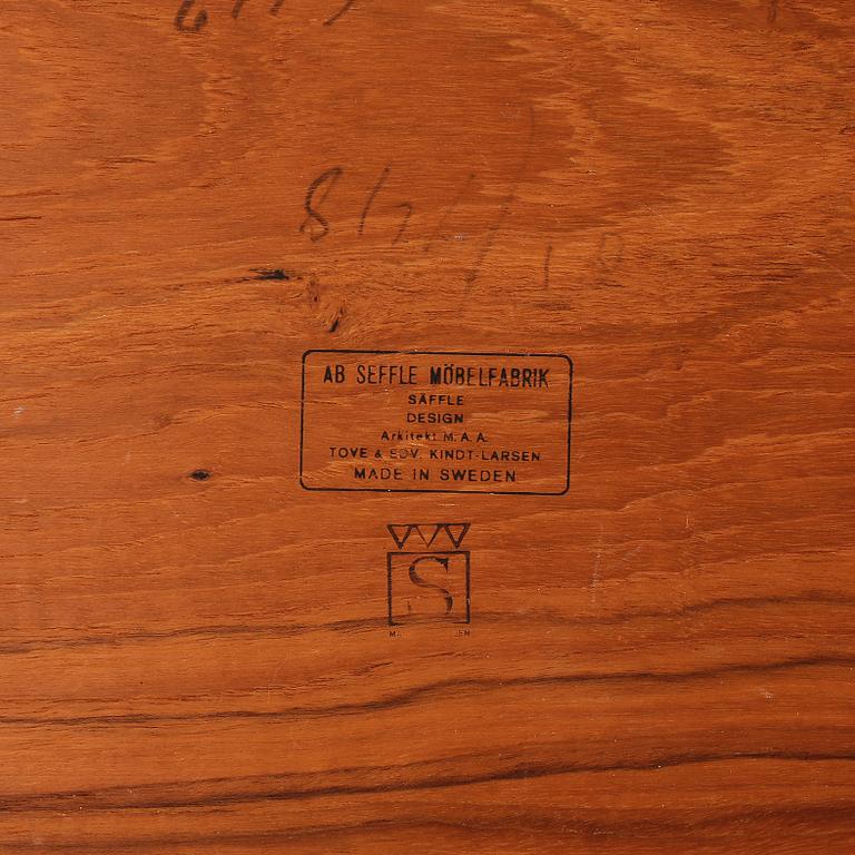 SOFFBORD, Tove & Edvard Kindt-Larsen, Säffle möbelfabrik, 1950/60-tal.