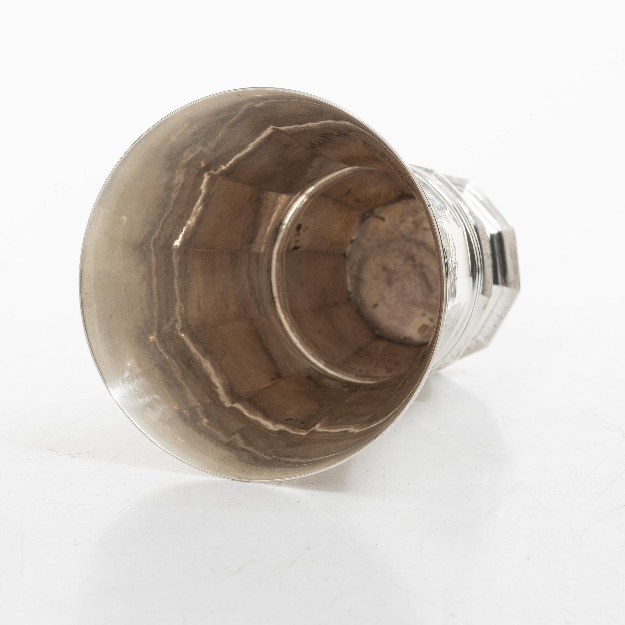 Georg Jensen, A sterling silver vase, design no. 295 A, Denmark 1933-1944.