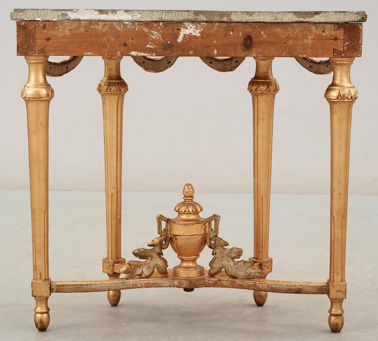 KONSOLBORD. Gustavianskt stockholmarbete, 1700-talets slut.