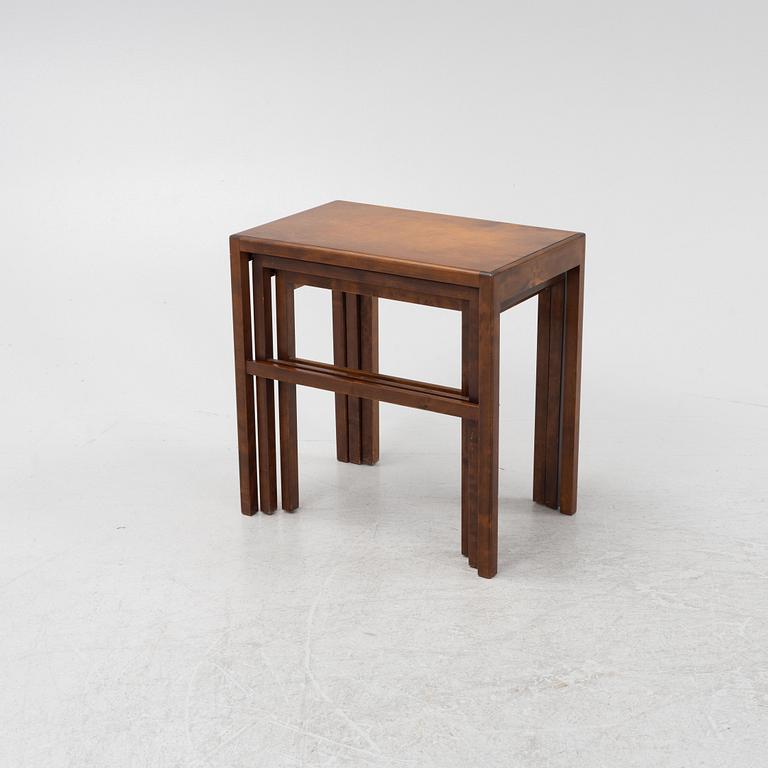 Axel Einar Hjorth, satsbord, 3 delar. Sannolikt utfört av Nordiska Kompaniet, 1930/40-tal.