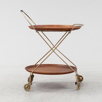 A drinks trolley, mid 20th Century.