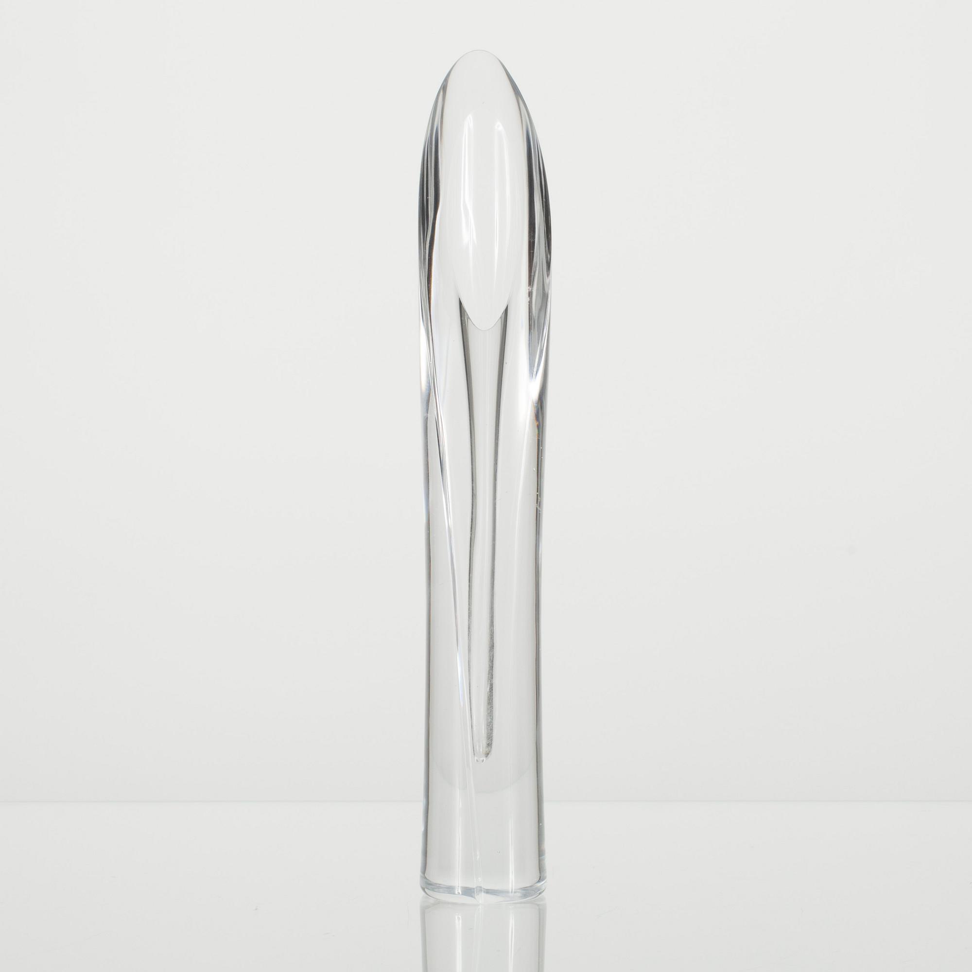 VAS, klart glas "Svärdslilja", Aimo Okkolin Riihimäen Lasi Oy, 1957-62.