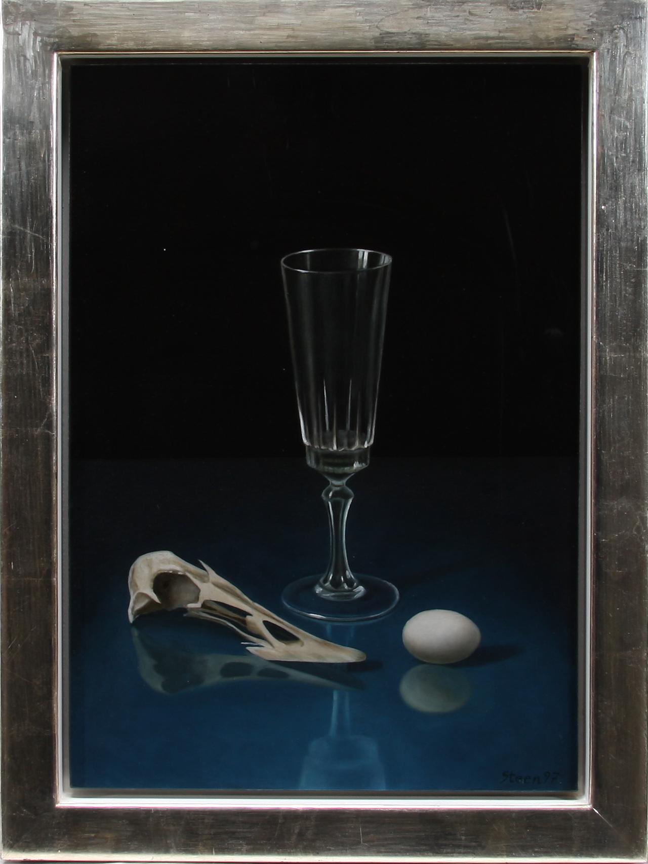 ERLING STEEN, olja på pannå. Sign o dat 97.