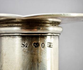 LJUSSTAKAR, ett par, silver, Pehr Zethelius, Stockholm, 1800. Tot. v. 297 g.