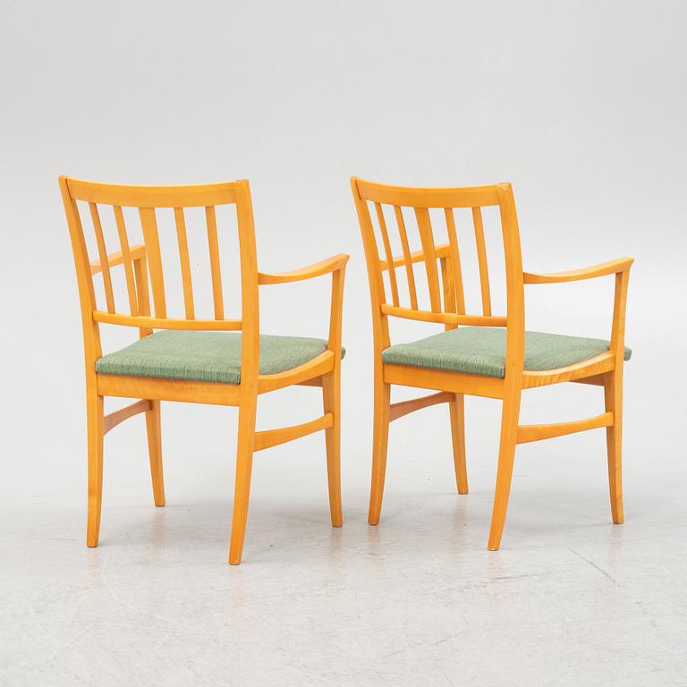 Carl Malmsten, a pair of 'Talavid' chairs, O.H. Sjögren, second half of the 20th Century.