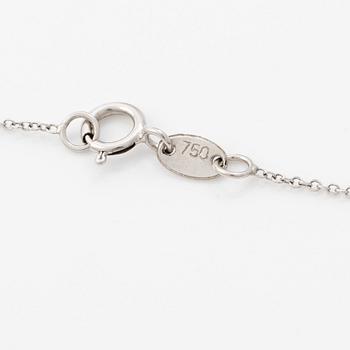 Necklace in 18K white gold with rubies and old-cut and brilliant-cut diamonds. Accompanied by a report from GCS.