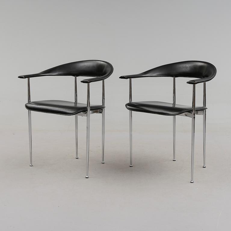 KARMSTOLAR, 1 par, "P40", G. Vegni och G. Gualtierotti, Fasem, 1900-talets andra hälft.