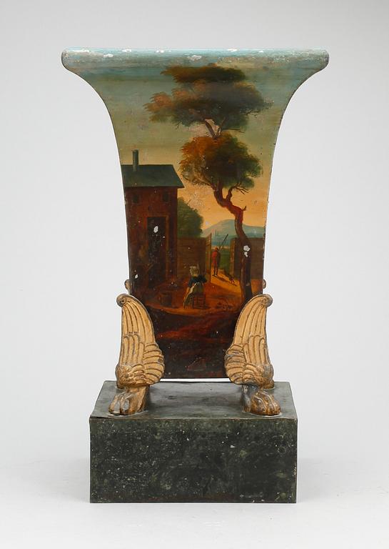 URNA, senempire, plåt, 1800-talets mitt.