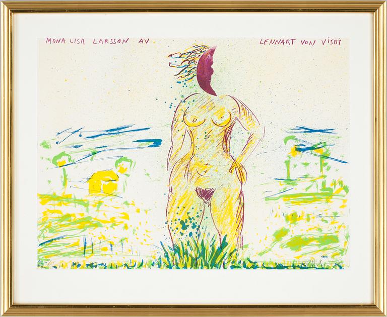 ERIK DIETMAN, färglitografi. Sign och numr 4/75. Dat -80.