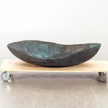 BARBRO BÄCKSTRÖM, a bowl shaped bronze sculpture.