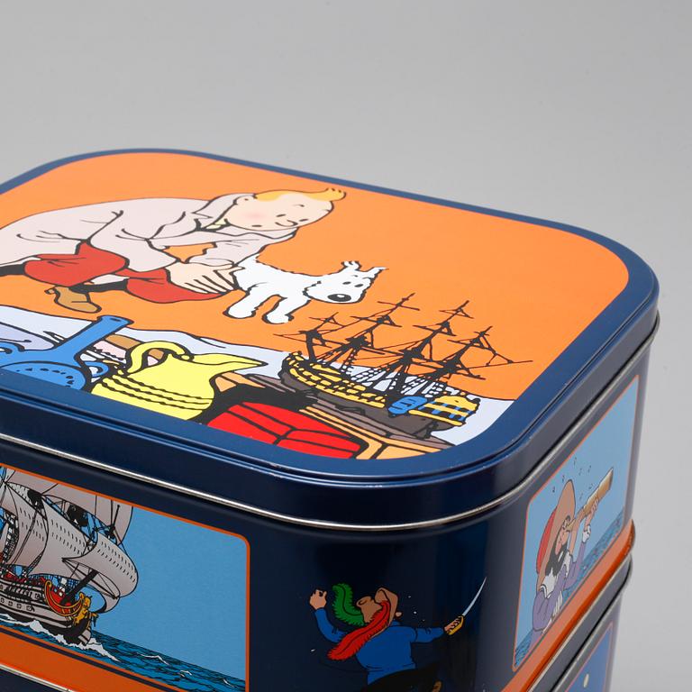 14 Tin-Tin biscuit tins, late 20th/21th century.