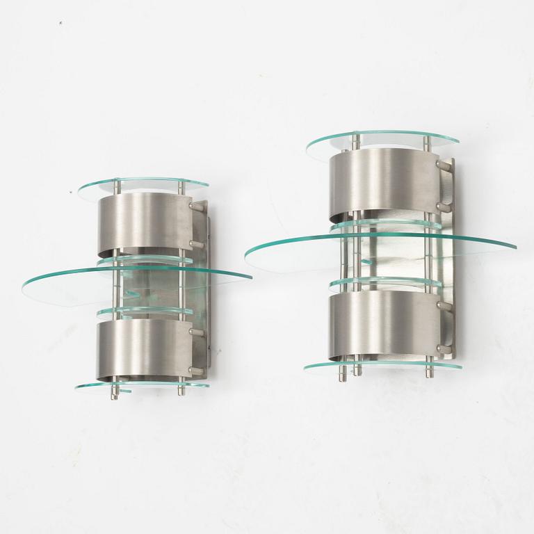 Louis Poulsen, a pair of model 'Mini Corona' wall lamps, Denmark.