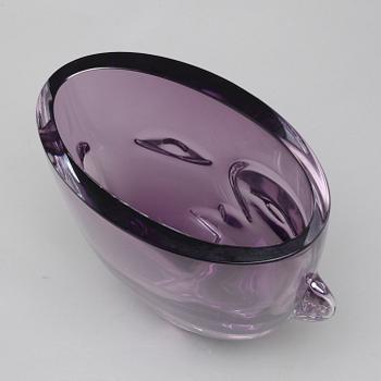 A glass vase by Martti Rytkönen for Orrefors in 2005, Limited Edition.