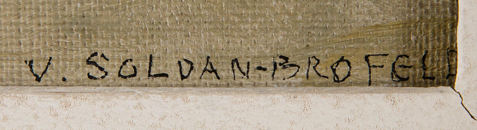 Venny Soldan-Brofeldt, Cloudberries on a plate.