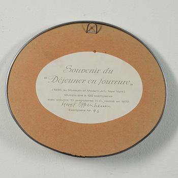 Meret Oppenheim, Souvenir du "Déjeuner au Fourrure”.