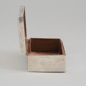 an early 20th century silver box by K Andersson Stockholm.