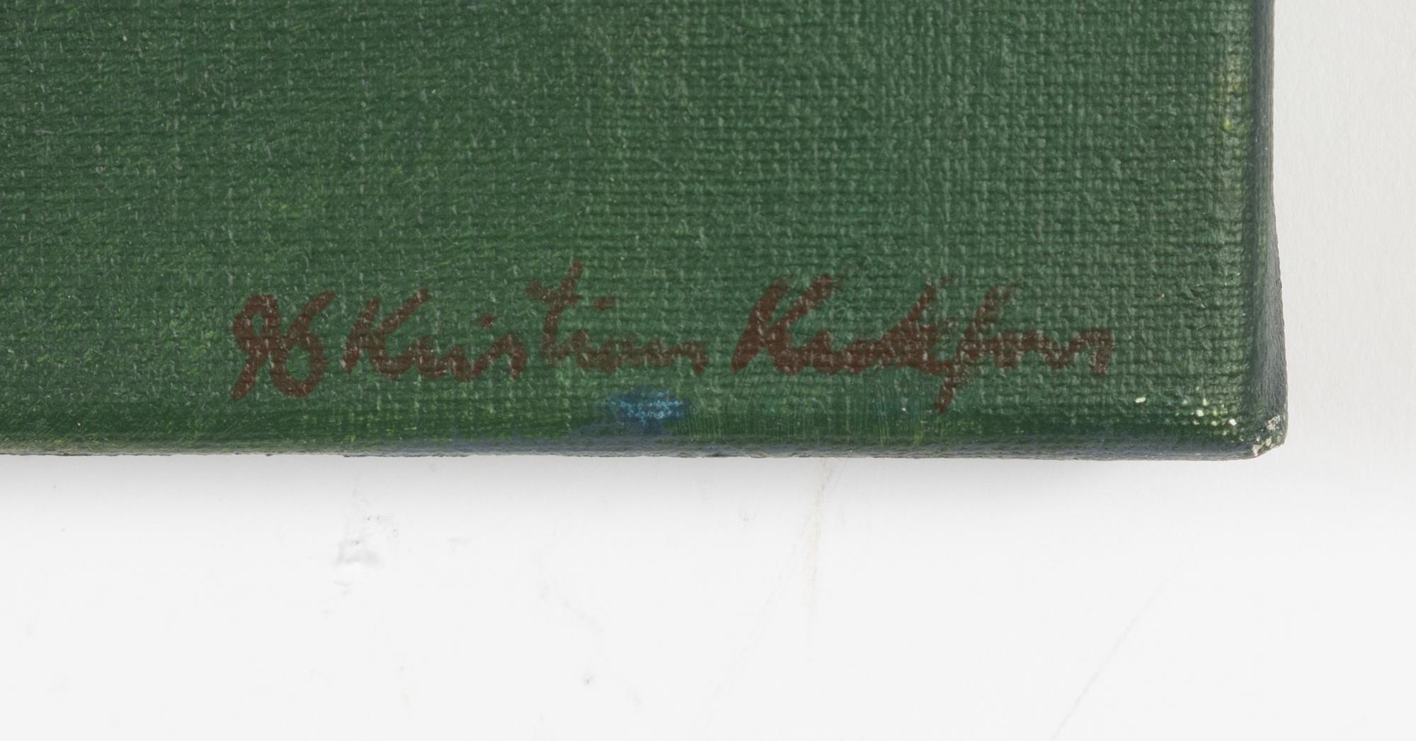 Kristian Krokfors, oil on canvas, signed and dated 96.