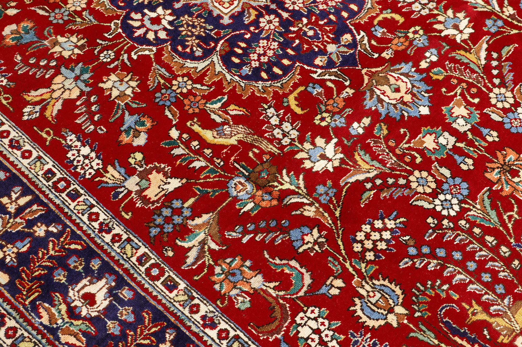 A carpet, Figural Tabriz, ca 310 x 220 cm.