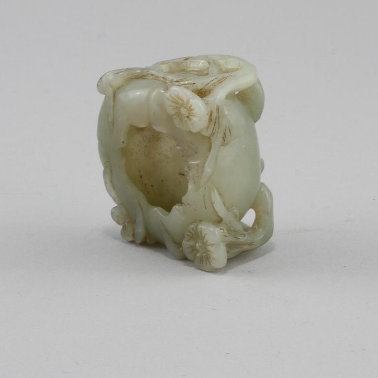 PENSELBAD samt HÄNGE, nefrit, Kina.