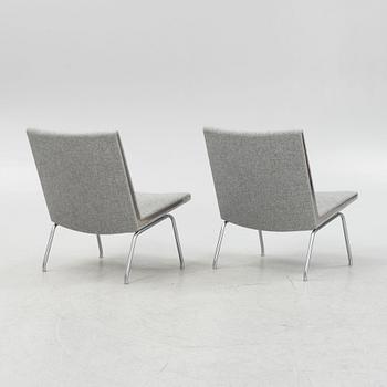 Hans J Wegner, fåtöljer, ett par, "Kastrup Airport Lounge Chair", för AP Stolen.