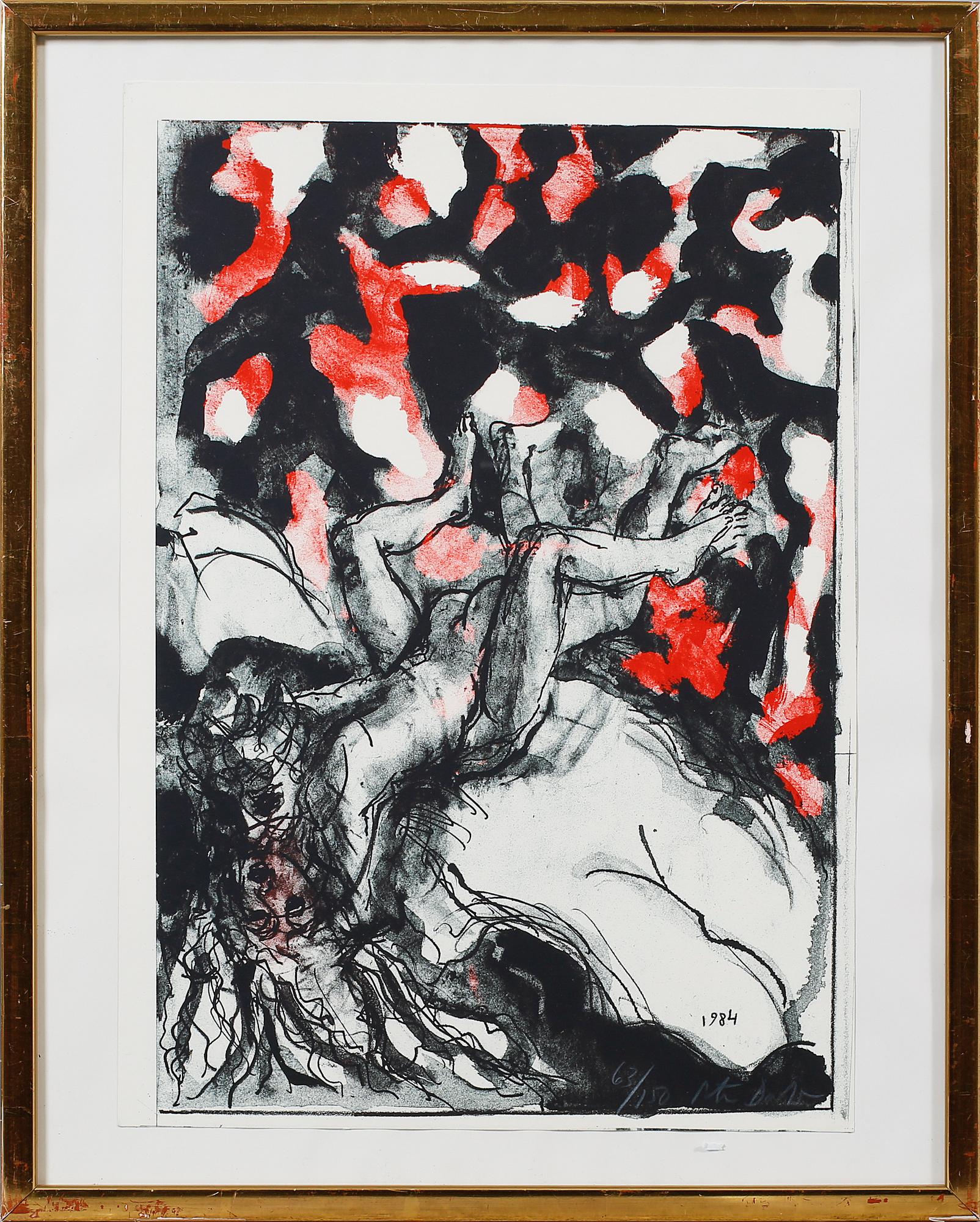 PETER DAHL, offsetfärglitografi, signerad, numrerad 63/150. Daterad 1984 i trycket.