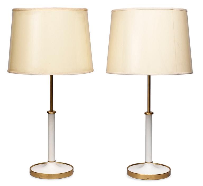 A pair of Josef Frank table lamps, model 2466, Firma Svenskt Tenn.