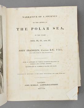BOK, John Franklin, "The Polar Sea, in the years 1819,20,21, and 22". John Murray, London, 1823.