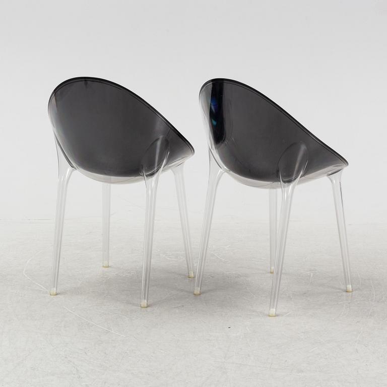 Philippe Starck, a pair of 'Mr. Impossible' chairs from Kartell, Italy.