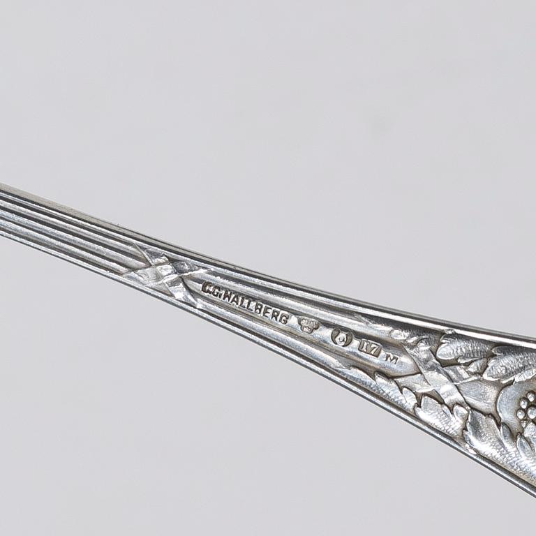 C.G. Hallberg, A Swedish silver cutlery set, model "Louis XVI", Stockholm 1911-1917 (178 pieces).