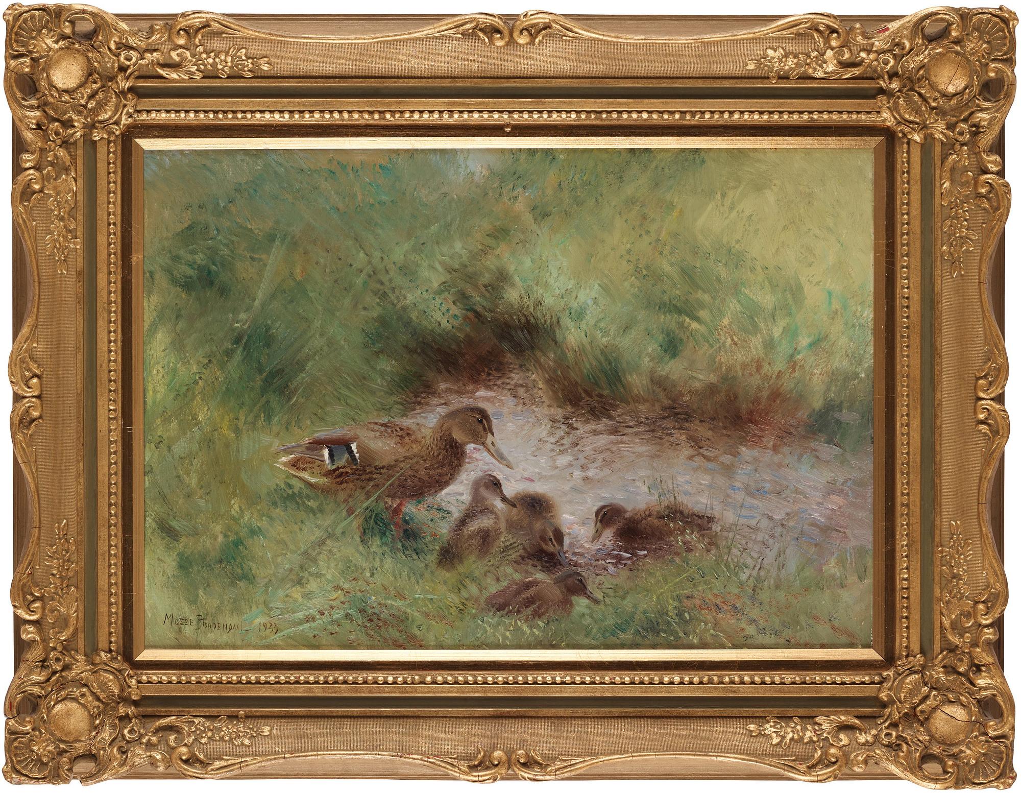 Mosse Stoopendaal, Mallard with ducklings.