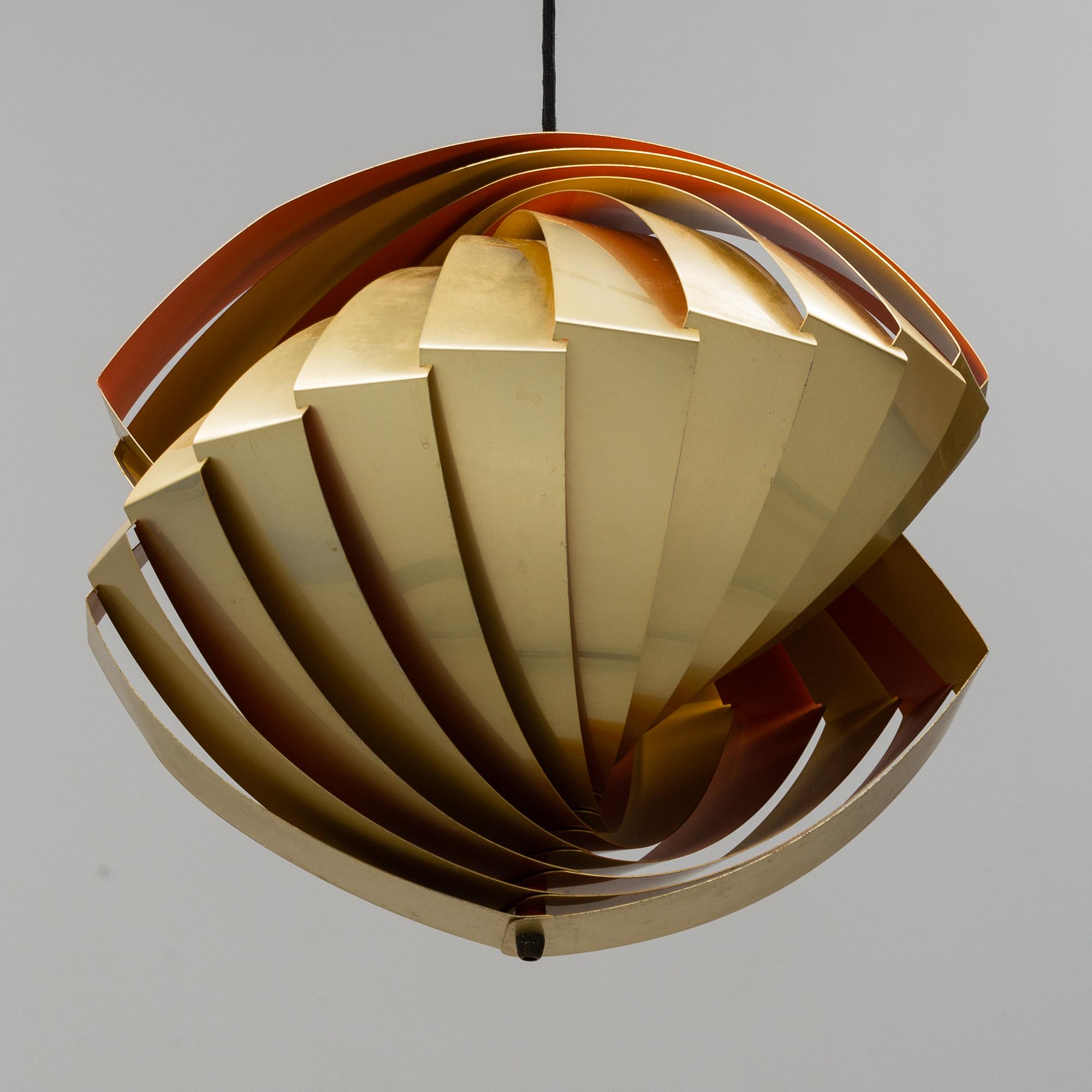 LOUIS WEISDORF, a 'Konkylie'/'Tivoli' ceiling lamp, from Lyfa, Denmark.