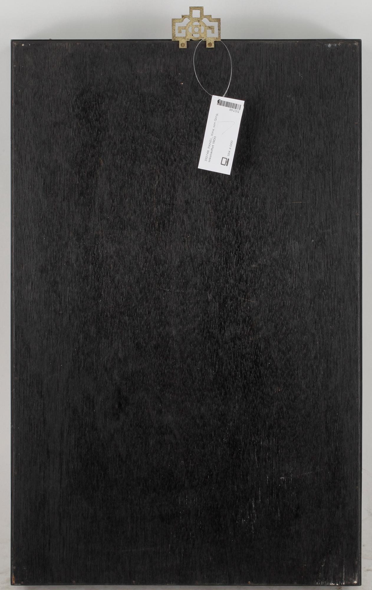 PANEL, trä, sen Qing, Kina sekelskiftet 1900.